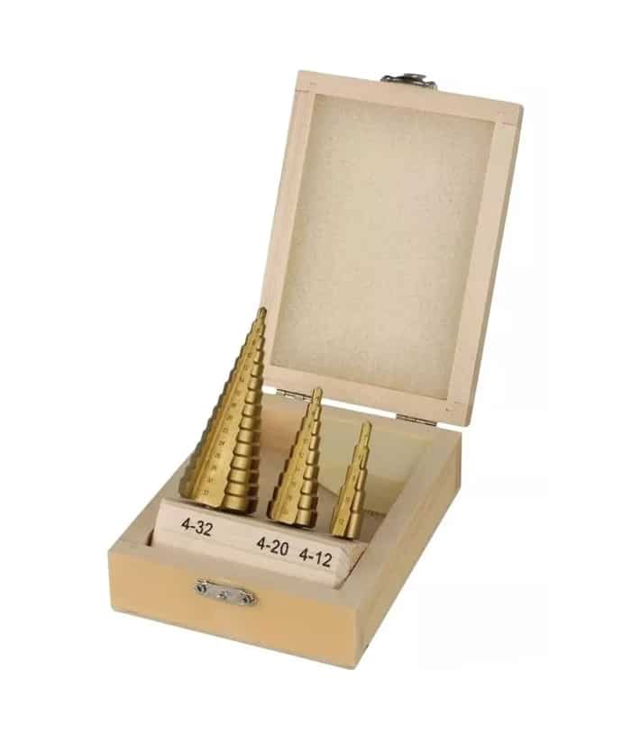 Juego Set Kit Mechas Escalonadas 4-12 4-20 4-32mm Lusqtoff SMEL1-8