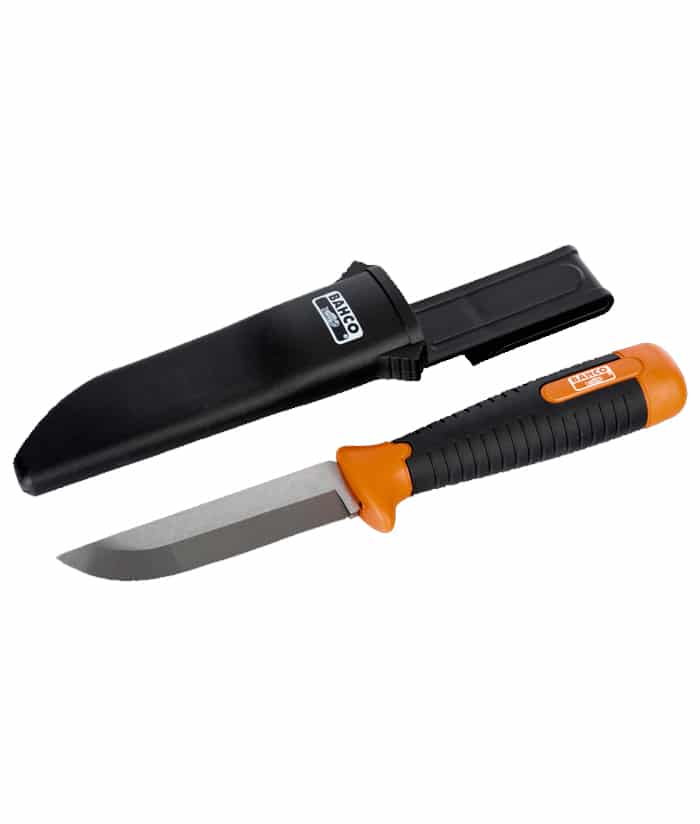 Cuchillo Hoja Curva Funda Plástica Bahco 2449 - Imagen 2