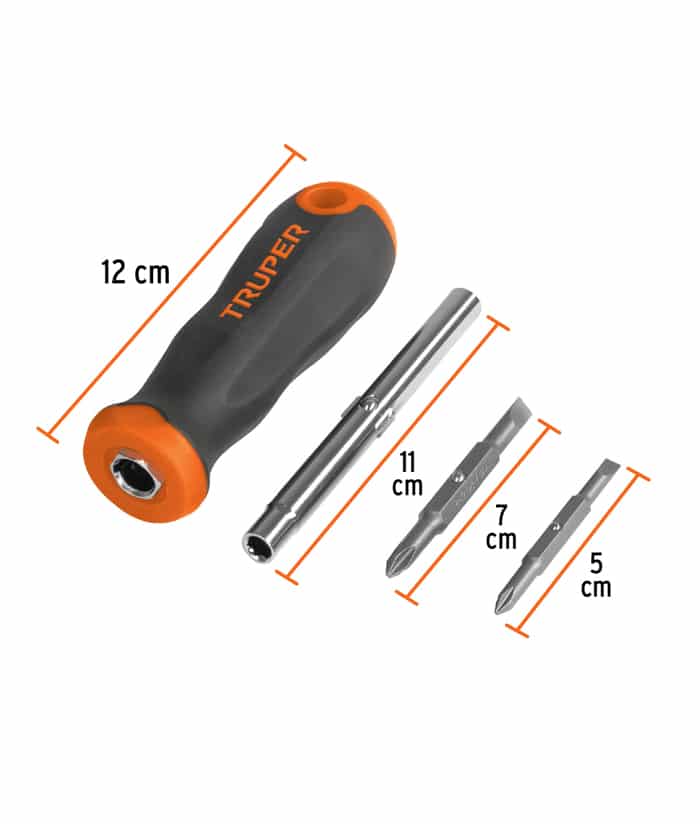 Destornillador 4 en 1 Truper Confort Grip DT-4 - Imagen 3