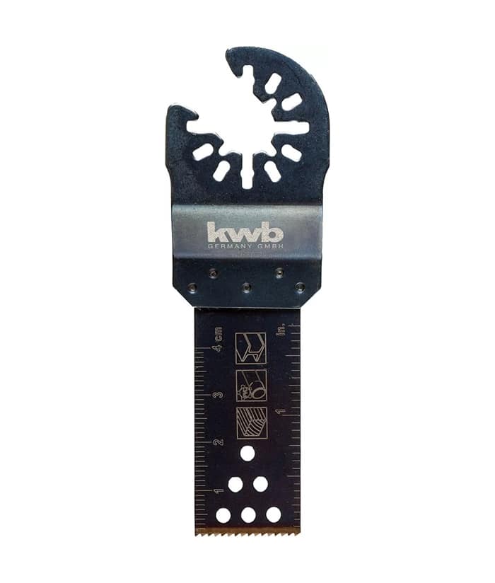 Hoja de Corte Accesorio Para Sierra Oscilatoria Oscilante Multifunción Multiuso Multimaterial Multiherramienta 22mm Para Madera Plástico Fibra de Vidrio KWB 709152