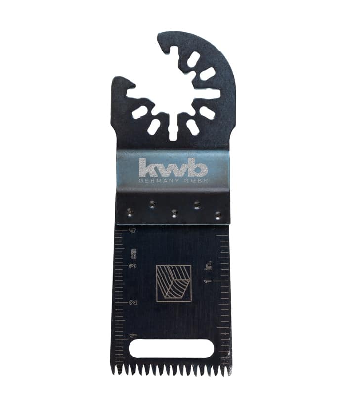 Hoja de Corte Accesorio Para Sierra Oscilatoria Oscilante Multifunción Multiuso Multimaterial Multiherramienta Para Madera Plástico Laminado 34mm KWB 709194