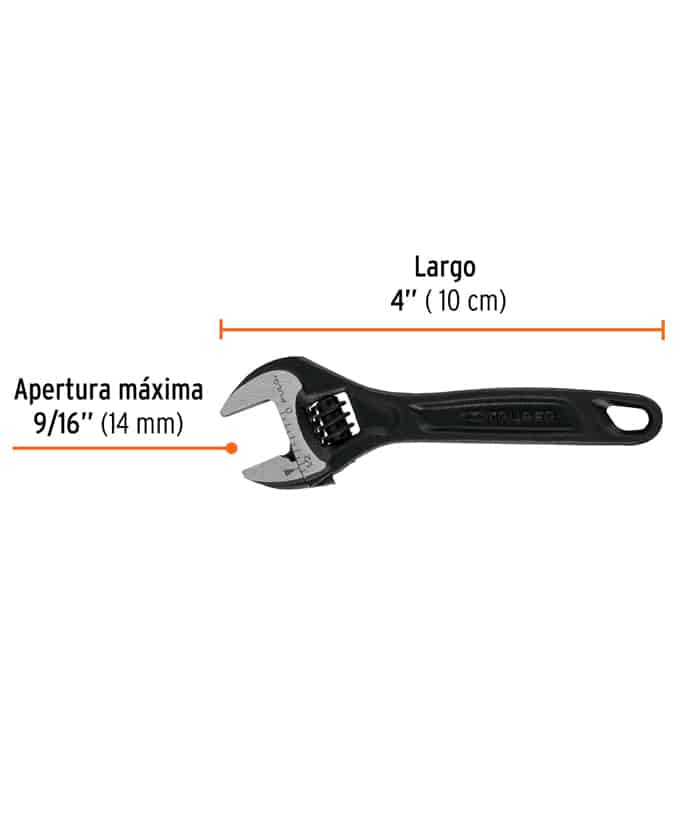 Llave Ajustable Francesa 4" Truper PET-4 - Imagen 4