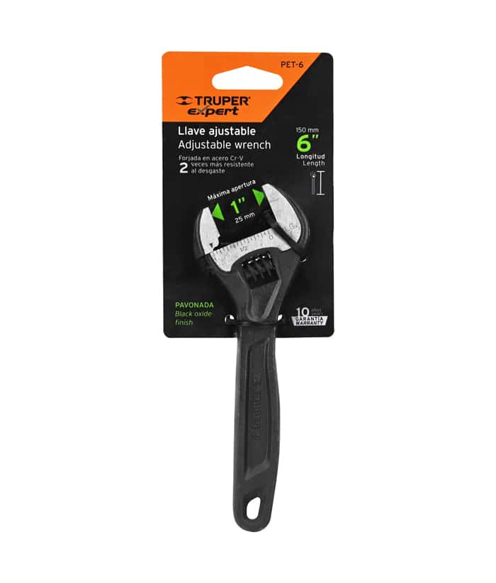 Llave Ajustable Francesa 6" Truper PET-6