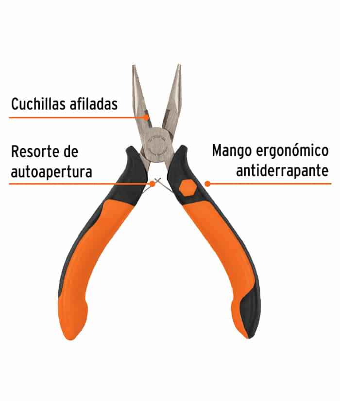 Pinza Punta Media Caña 5" 125mm Truper PM-PU4 - Imagen 3