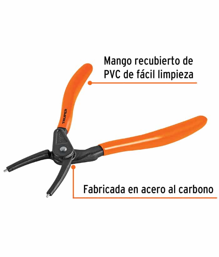 Pinza Seeger Cerrar Recta 7" Truper PA-366 - Imagen 3