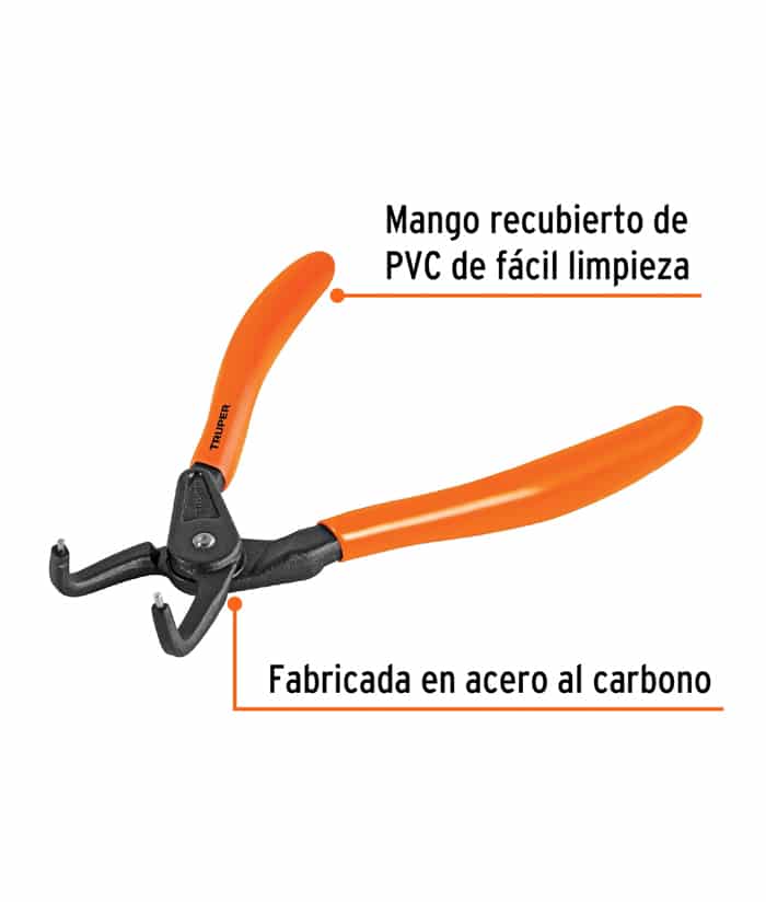 Pinza Seeger Cerrar Curva 7" Truper PA-367 - Imagen 3