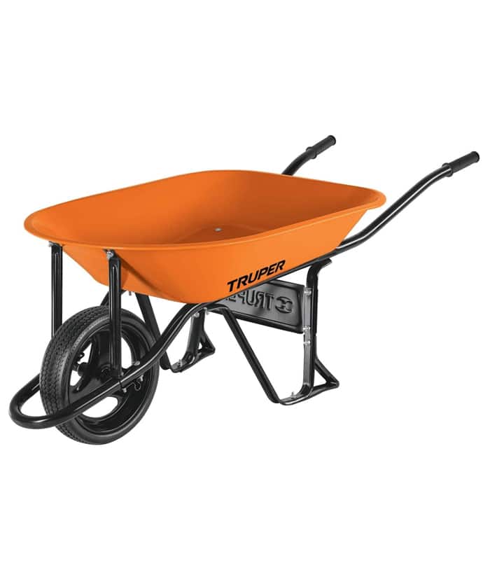 Carretilla de Chapa Reforzada Rueda Neumática 580kg Truper CAT-45SO