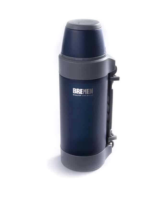 Combo Matero Termo 1.2lts Acero Inoxidable + Yerbera Pico Vertedor + Mate Acero Inoxidable + Bombilla Con Cepillo Limpiador Bremen - Imagen 2
