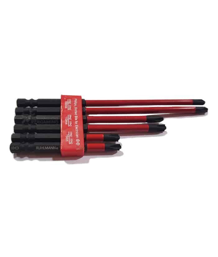 Juego Set Kit Puntas de Impacto PH2 FPH2 x 6 Pzs 75mm 110mm 150mm Ruhlmann RU25060 - Imagen 2