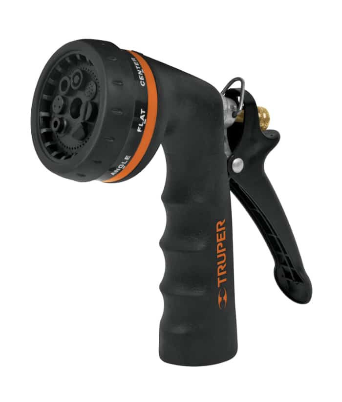 Pistola Para Riego de Metal 8 Funciones Truper PR-208