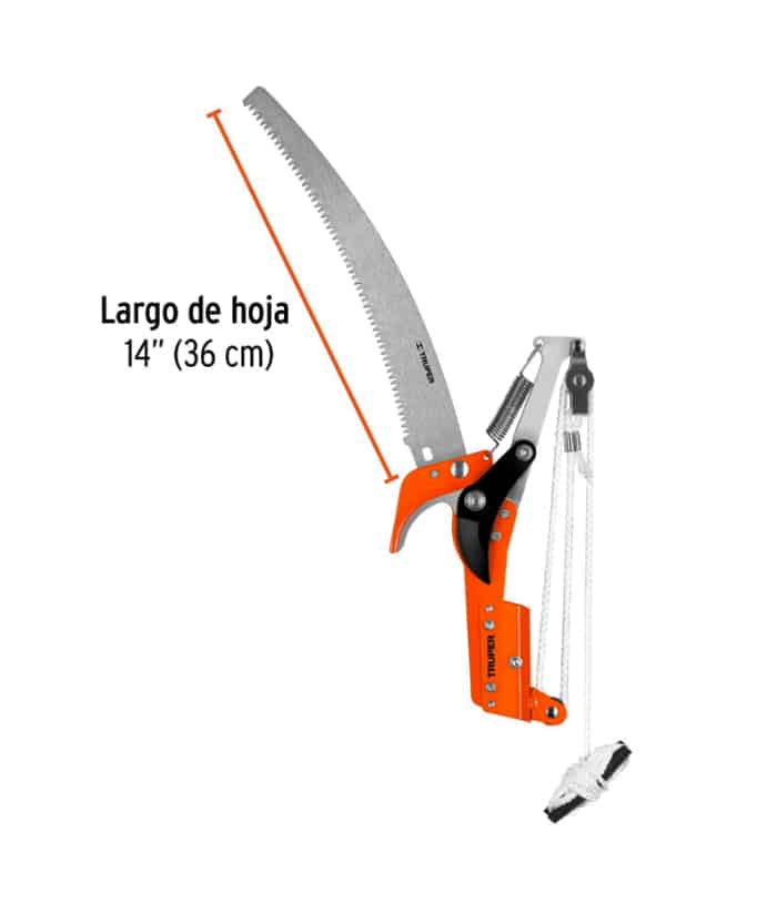 Serrucho de Altura Con Polea Largo 14" Truper TR-82 - Imagen 3