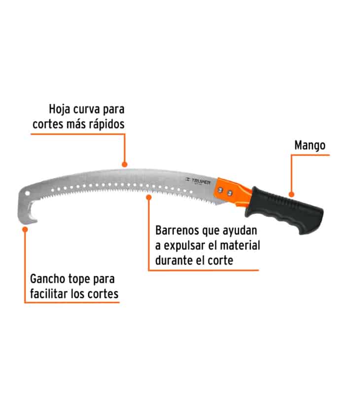 Serrucho de Poda 16" Con Gancho Truper STP-16X - Imagen 2