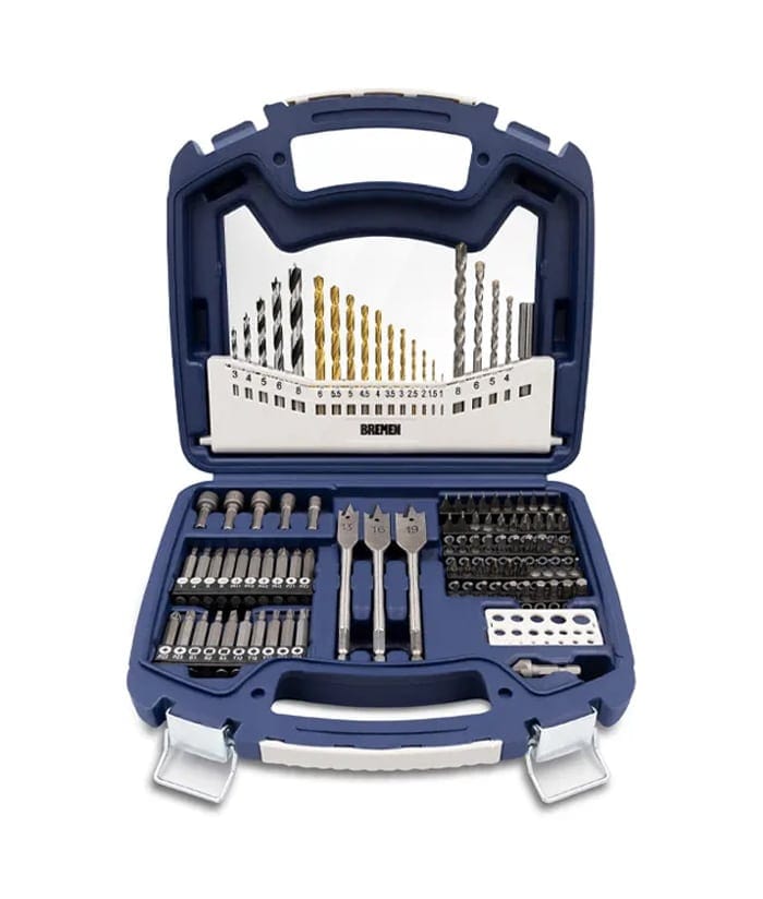 Juego Set Kit Mechas y Puntas Para Madera Metal Hormigón x 101 Pzs Bremen 7727 - Imagen 2