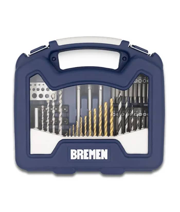 Juego Set Kit Mechas y Puntas Para Madera Metal Hormigón x 101 Pzs Bremen 7727 - Imagen 4
