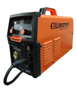Soldadora Eléctrica Inverter Dual Monofasica 160A Amper MMA-MIG Lüsqtoff Naranja/Negro EVO MIG-175