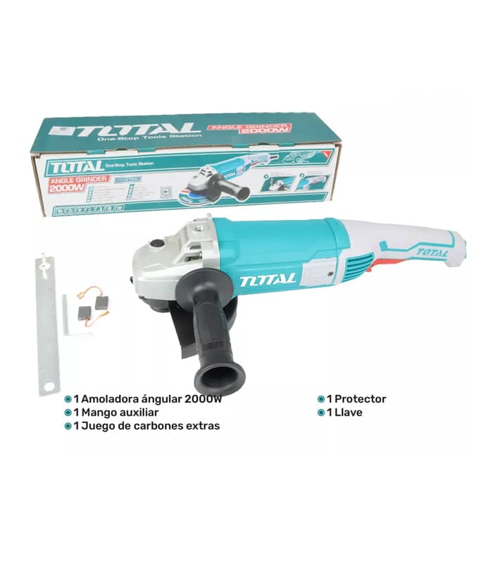 Amoladora Angular Eléctrica 2000W 180mm 7" TG12018026-4 Total - Imagen 4