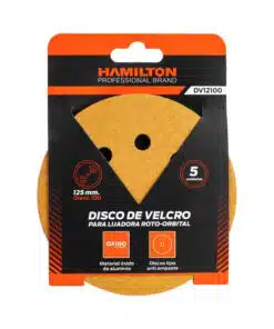 Disco Lija con Velcro 125mm Grano 100 x 5 UNID. Hamilton