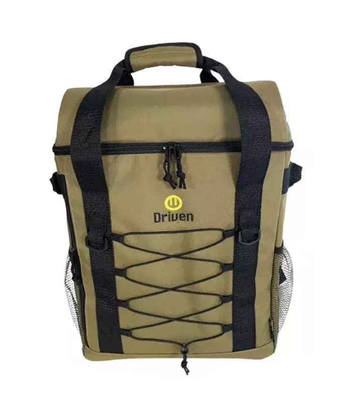 Bolso Mochila Conservadora Térmica Impermeable Color Verde Driven TD-T-0210/V