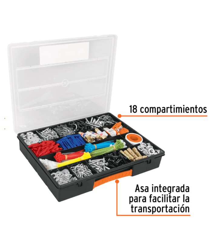 Maletín Organizador Gavetero 14" 37 x 6 x 28cm Truper ORG-18 - Imagen 2