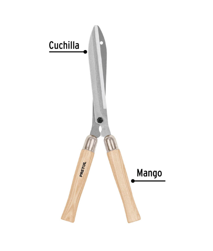 Tradineur - Sierra para podar, especial madera, hoja de 35,5 cm y mango de  metal, válida para adaptar mango extensible, serrucho