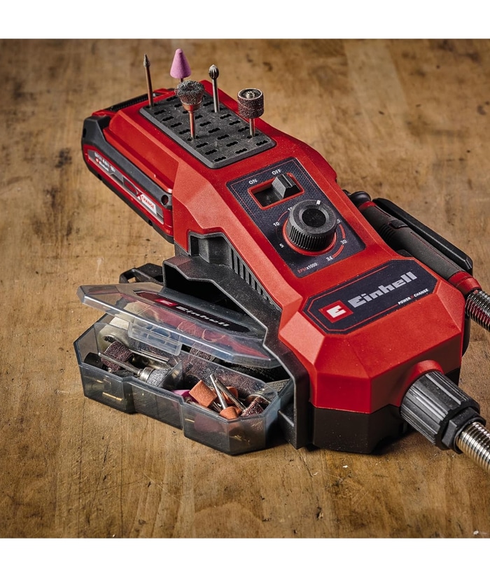 Esmerilado Grabado a Batería Inalámbrico Einhell TE-MT 18/34 Li Solo - Imagen 5