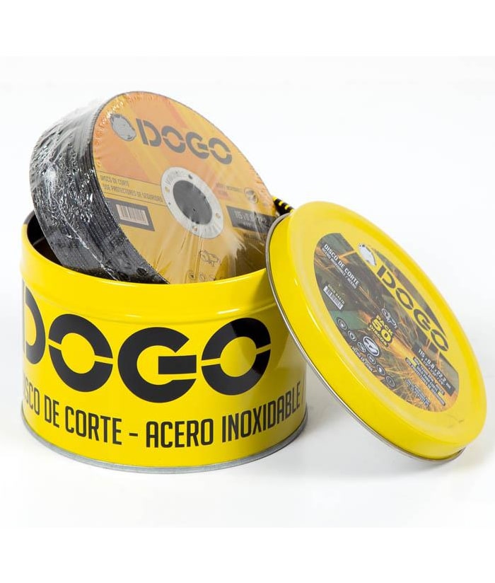 Disco de Corte 115 x 0.8 x 22.2mm Lata x 50 Unid. Para Metal Dogo DOG04670