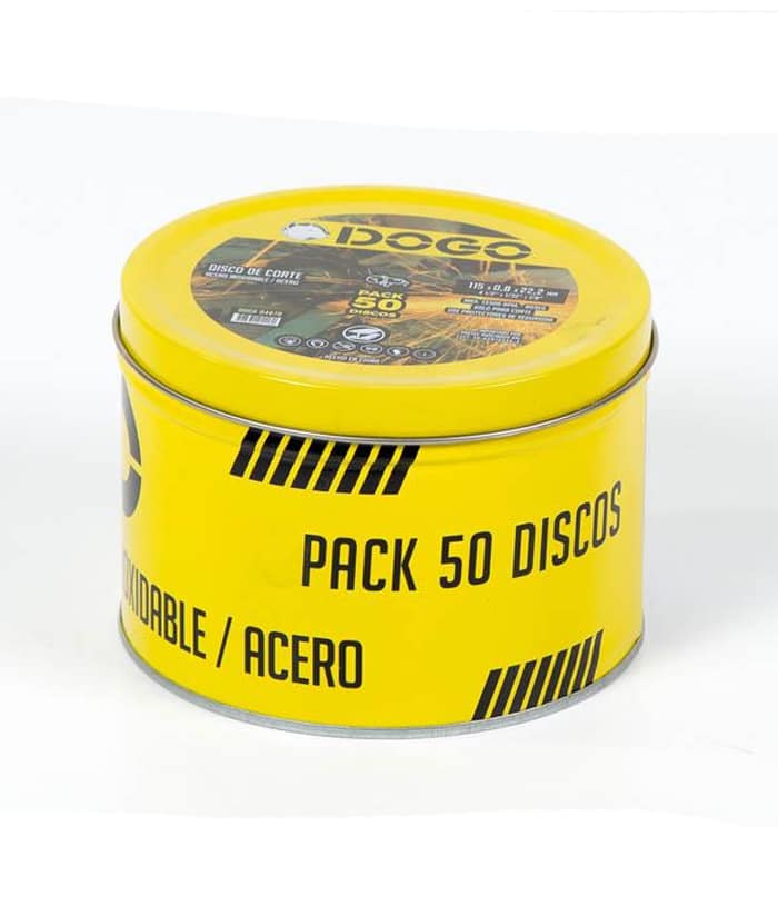 Disco de Corte 115 x 0.8 x 22.2mm Lata x 50 Unid. Para Metal Dogo DOG04670 - Imagen 3