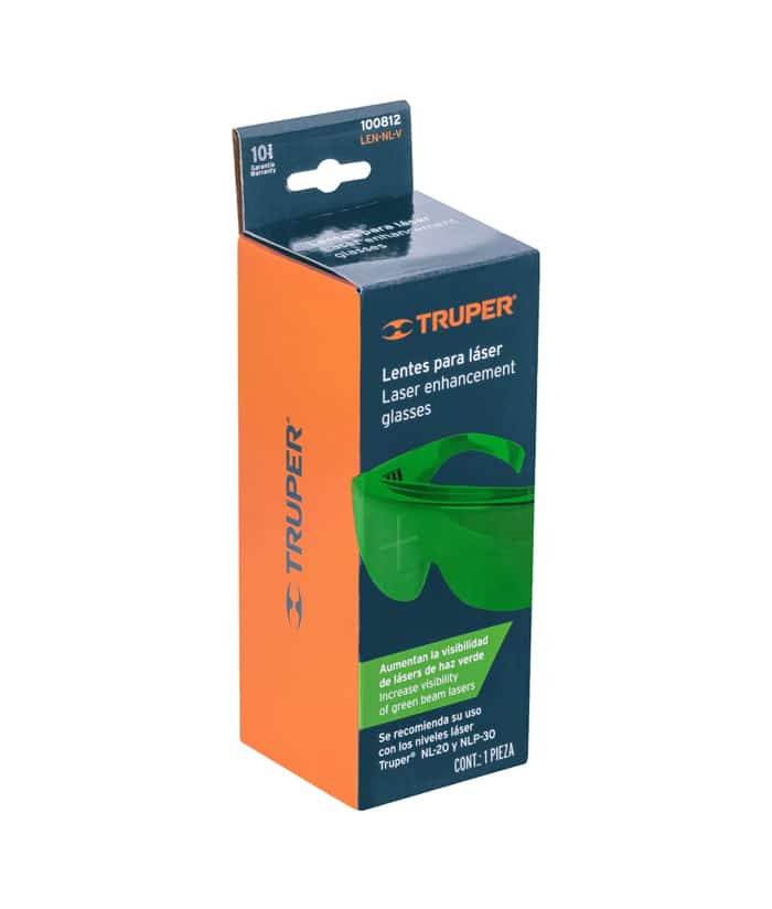 Anteojo Lente Verde de Seguridad Para Láser Truper LEN-NL-V 100812 - Imagen 2