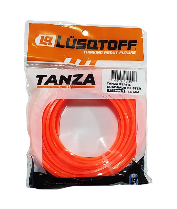 Repuesto Tanza Perfil Cuadrado 3mm x 15mts Lüsqtoff TCB300L-9