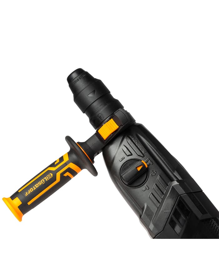 Rotomartillo Eléctrico 110W SDS-Plus 3.4 Joules Black Series Lüsqtoff Naranja/Negro RML1100-9 - Imagen 3