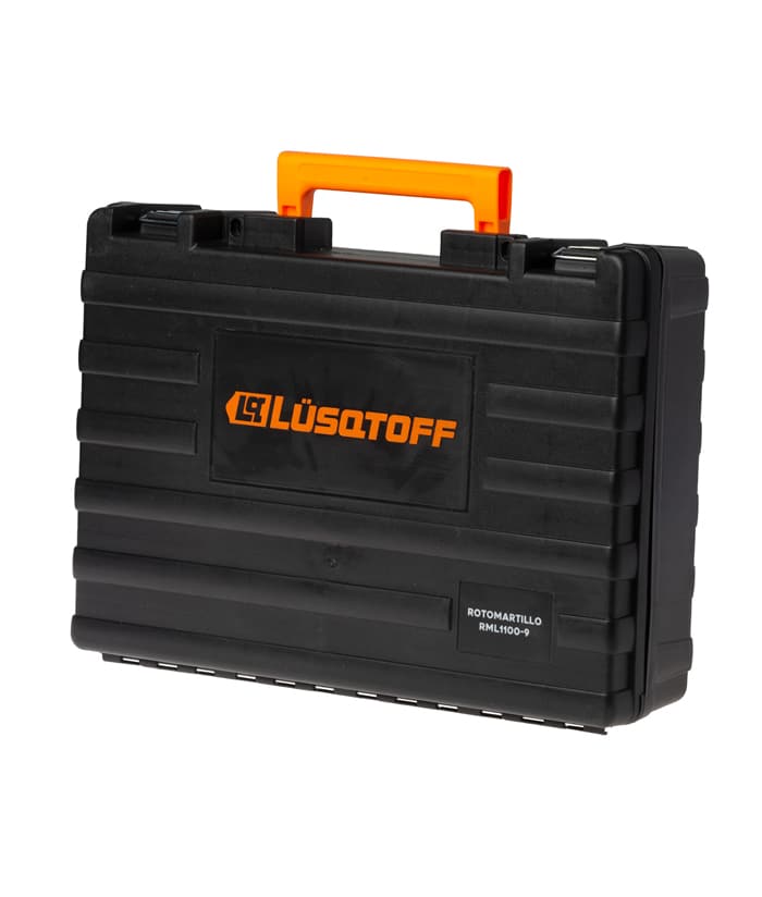 Rotomartillo Eléctrico 110W SDS-Plus 3.4 Joules Black Series Lüsqtoff Naranja/Negro RML1100-9 - Imagen 5