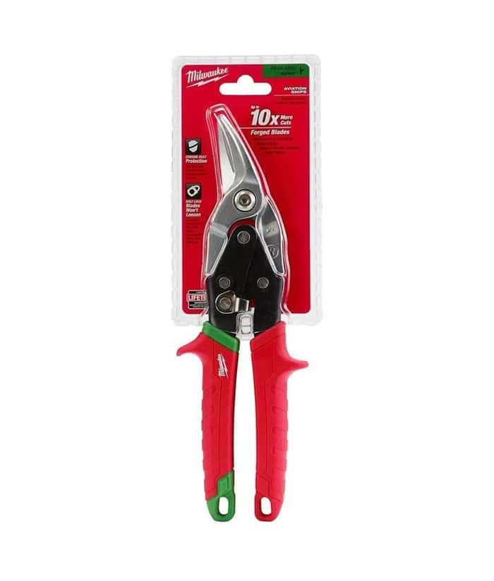 Tijera de Aviación Derecha Chapista Chapa 10" Milwaukee Rojo/Negro 48-22-4520 - Imagen 2