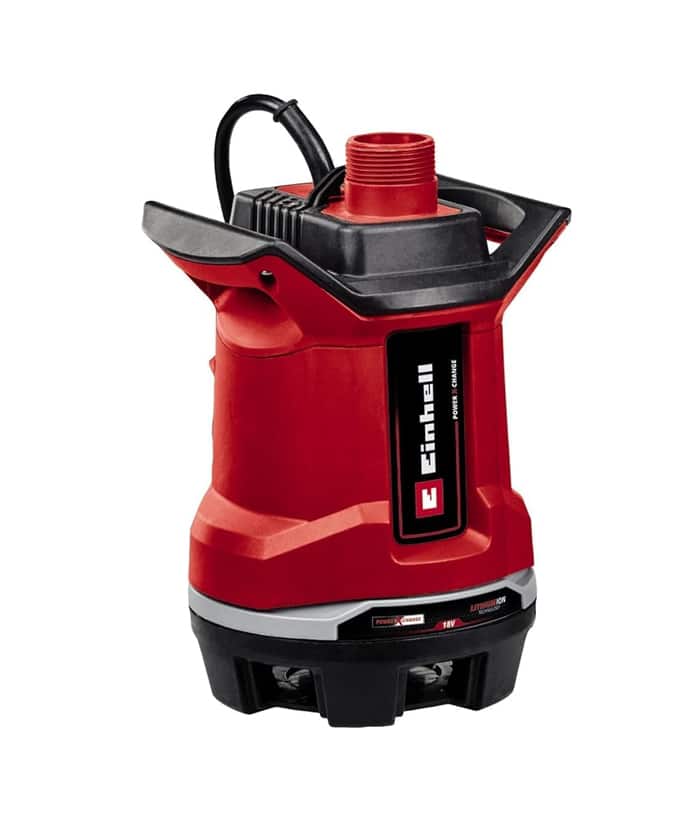 Bomba Sumergible de Agua Sucia a Batería Inalámbrica 7500 L/H Einhell GE-DP 18/25 Li-Solo 4181580 - Imagen 4