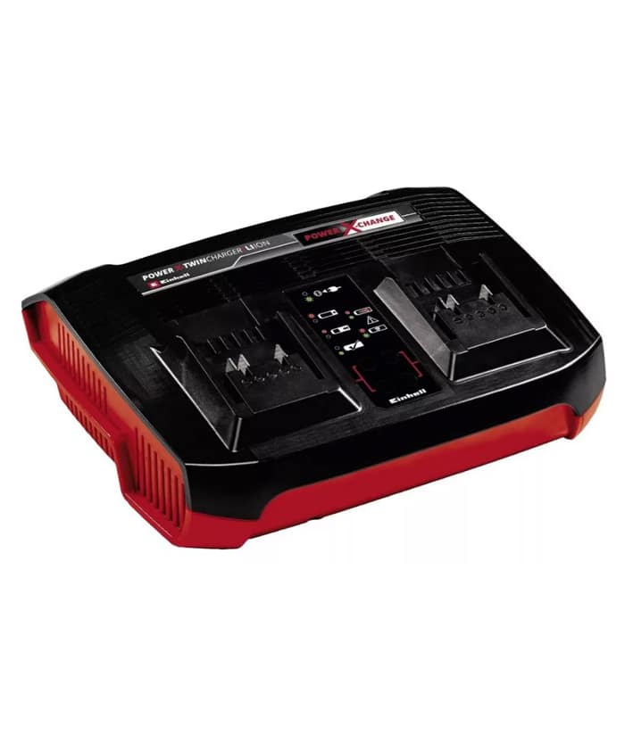 Juego Set Kit Cargador Doble PXC 18V + 2 Baterías 4 Ah Amper Einhell 4512112 - Imagen 2