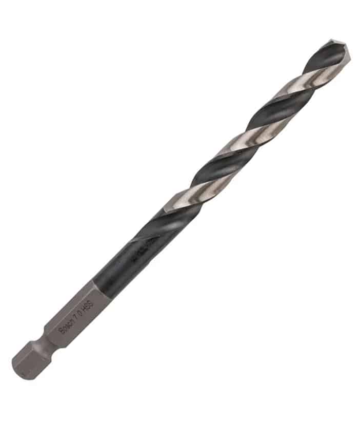 Mecha Broca Hexagonal Impacto 7mm HSS-G 1/4" Bosch 2608577060
