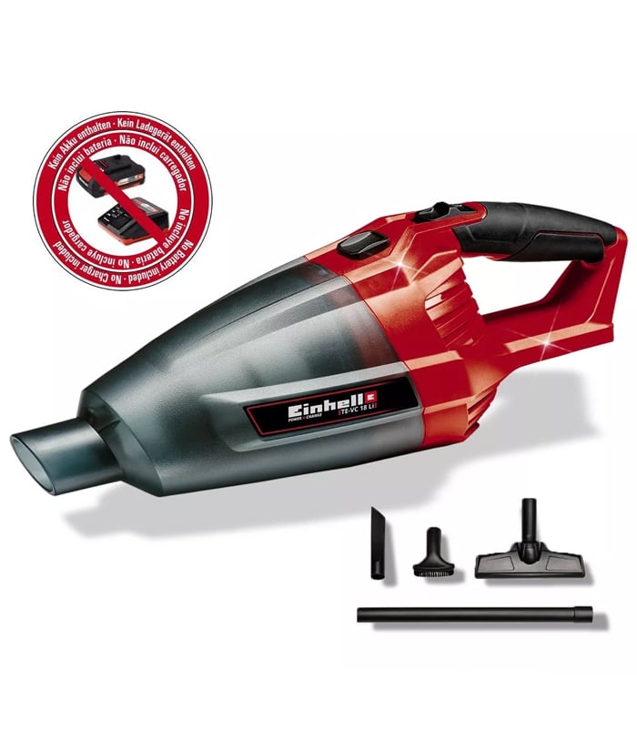 Aspiradora de Mano a Batería Inalámbrica 18V Einhell TE-VC 18 Li-Solo