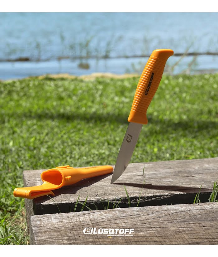 Cuchillo de Rescate Flotante Fluorescente Caza Pesca Camping Lusqtoff CUL10-8 - Imagen 2