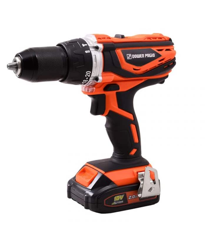 Taladro a Batería Inalámbrica 18V 13mm 40Nm Flex One + Batería 2.0Ah Amper + Cargador + Maletín Dowen Pagio 9993121 - Imagen 2