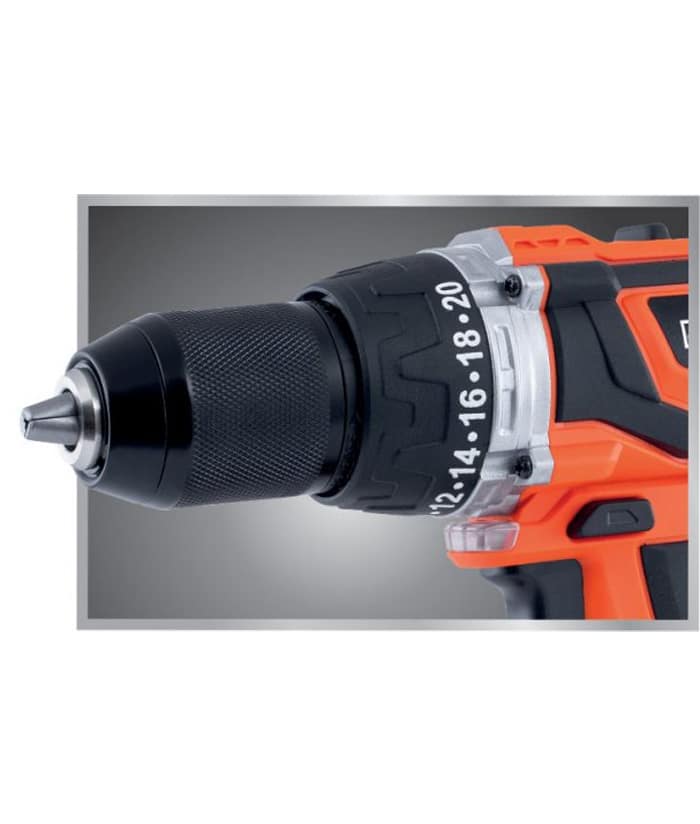 Taladro a Batería Inalámbrica 18V 13mm 40Nm Flex One + Batería 2.0Ah Amper + Cargador + Maletín Dowen Pagio 9993121 - Imagen 4