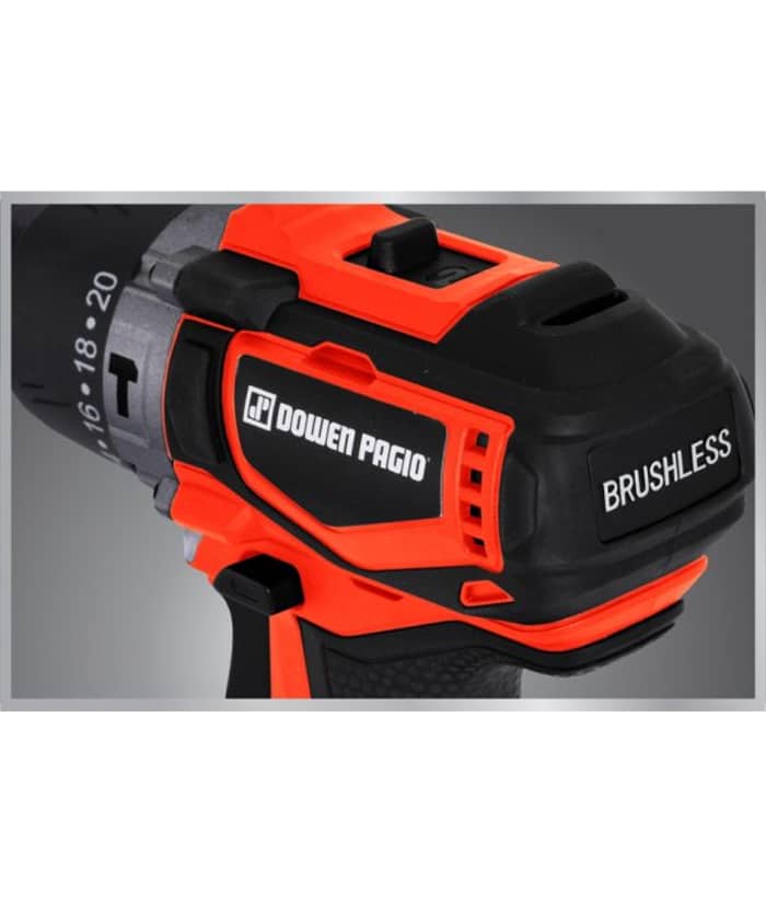 Taladro Percutor a Batería Inalámbrico 13mm 18V 55Nm Motor Brushless Flex One + Batería 4.0Ah Amper + Cargador + Maletín Dowen Pagio 9993112 - Imagen 3
