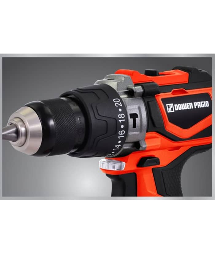 Taladro Percutor a Batería Inalámbrico 13mm 18V 55Nm Motor Brushless Flex One + Batería 4.0Ah Amper + Cargador + Maletín Dowen Pagio 9993112 - Imagen 4