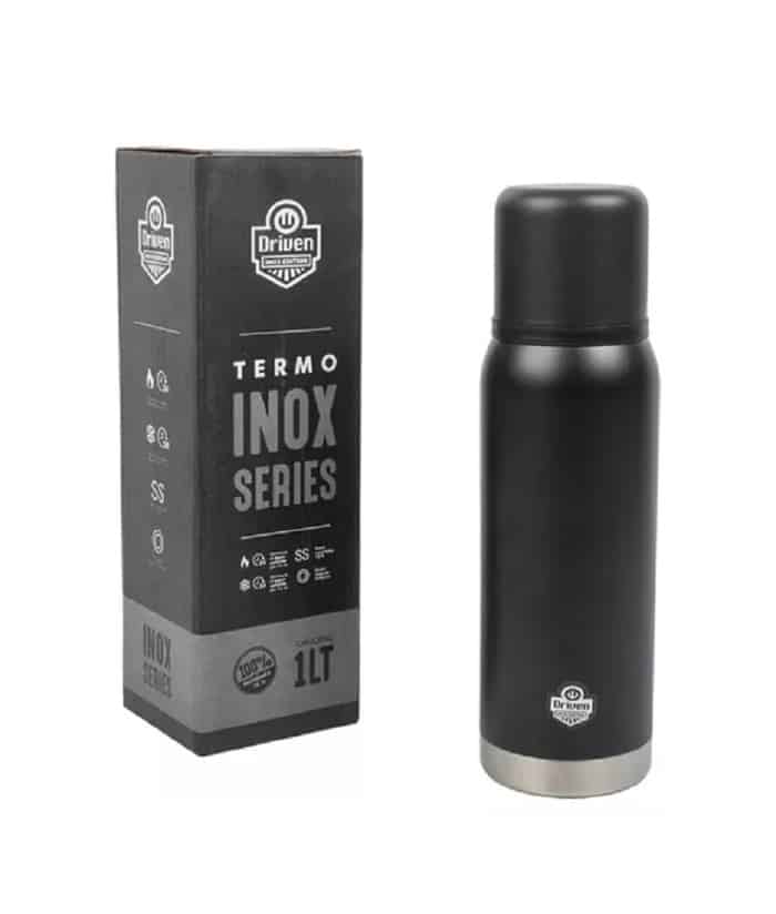 Termo Acero Inoxidable Negro Pico Cebador 1lts Driven TD-1100/N