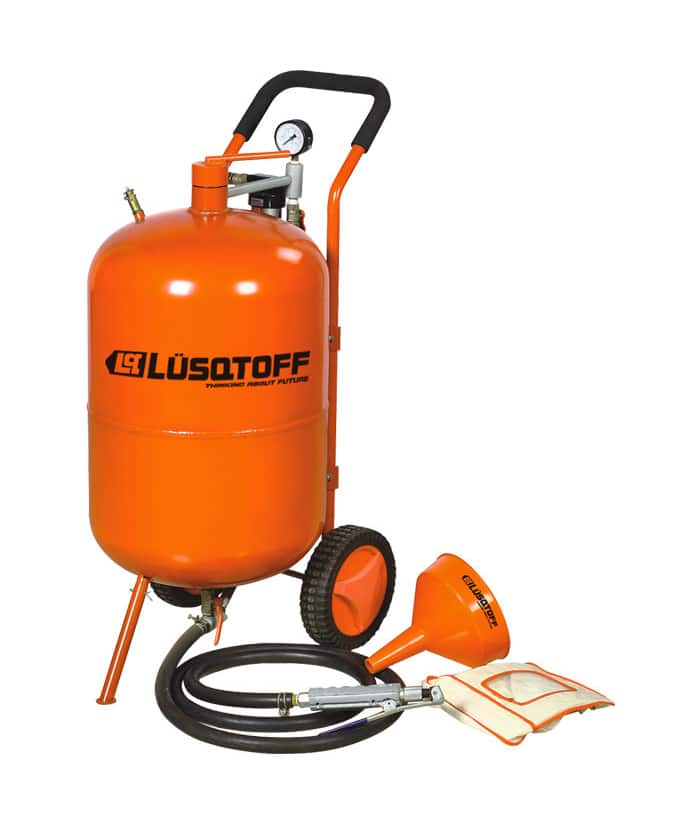 Arenadora Neumática Portátil 76lts 60-125psi Lusqtoff Naranja APL125-8A