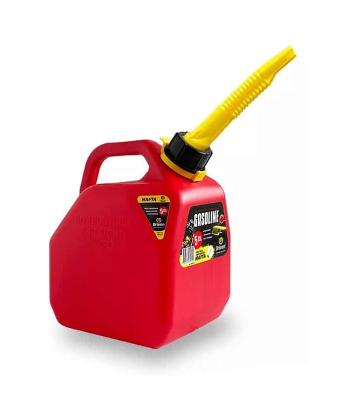 Bidón Canadiense Combustible Nafta 5 lts Rojo Driven BP05-R