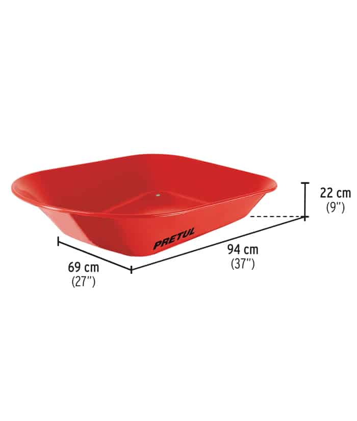 Carretilla de Chapa Reforzada 350kg Pretul CAP-40FB - Imagen 2