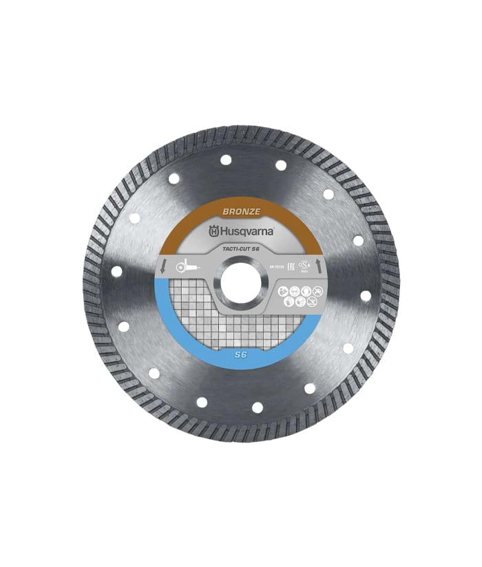 Disco Diamantado 115mm Turbo Fino Cerámicos Cerámicas Porceanatos TACTI-CUT S6 HVA THIN 585422002 Husqvarna