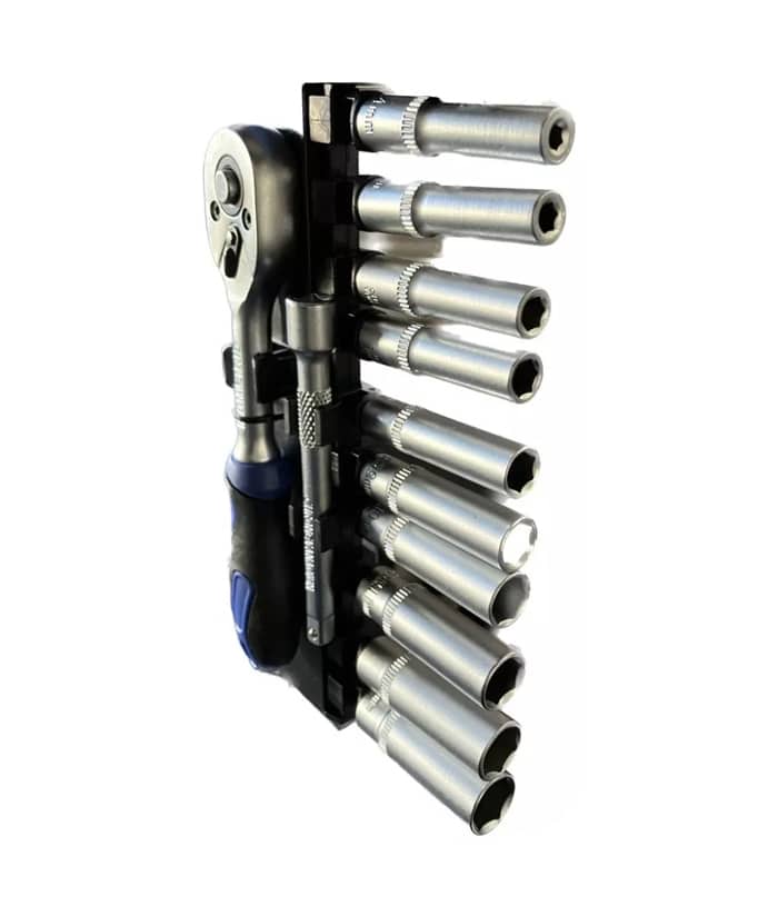 Juego Set Kit de Tubos Llave Crique con Tubos Bocallaves 1/4" x 12 pzs Ruhlamnn RU25003 - Imagen 2