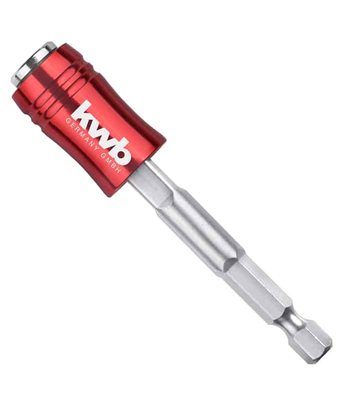 Sujetador Adaptador Porta Puntas 2 en 1 Encastre 1/4" Para Taladro Cambio Rápido KWB 100310