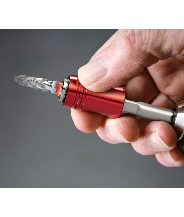 Sujetador Adaptador Porta Puntas 2 en 1 Encastre 1/4" Para Taladro Cambio Rápido KWB 100310 - Imagen 4