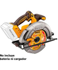 Sierra Circular a Batería Inalámbrica 185mm 20V Ingco Naranja/Amarillo CSLI1851